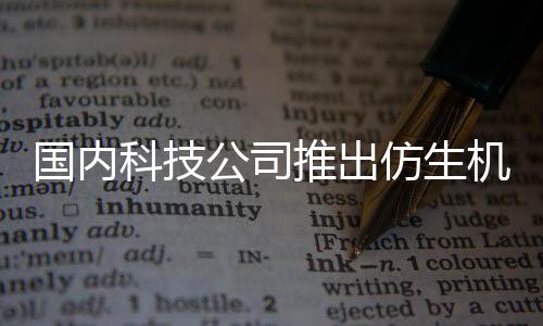 而设陪伴推出人 人类专为机器计国内公司科技仿生